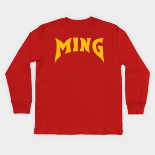 MING - FOOTBALL TEE Kids Long Sleeve T-Shirt